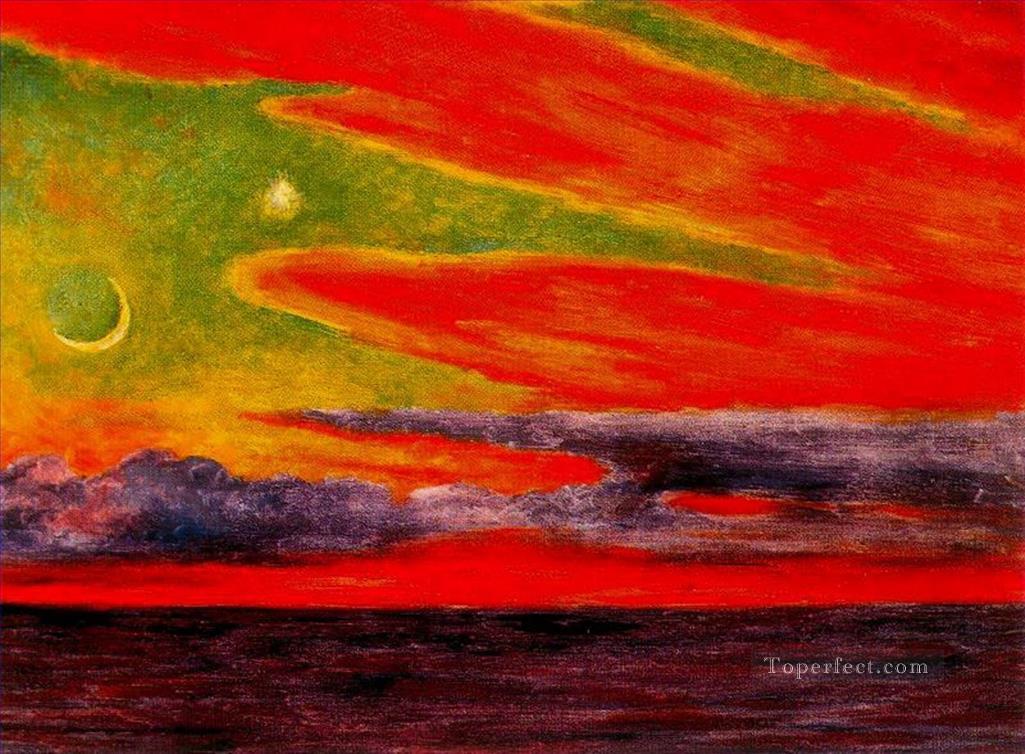 Crepúsculo vespertino en Acapulco 1956 Diego Rivera Pintura al óleo